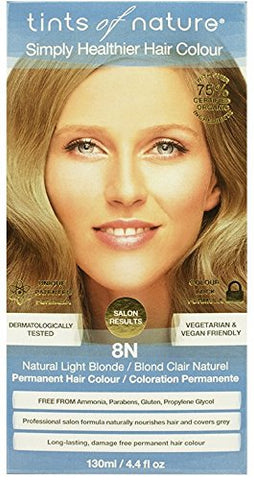 TINTS OF NATURE - 8N Natural Light Blonde Permanent Hair Dye
