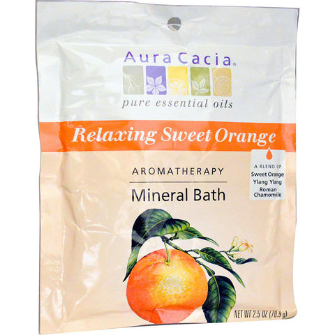 AURA CACIA - Aromatherapy Mineral Bath, Relaxing Sweet Orange