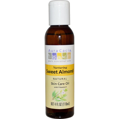 AURA CACIA - Natural Skin Care Oil, with Vitamin E, Nurturing Sweet Almond