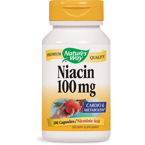 NATURES WAY - Niacin 100 mg Nicotinic Acid