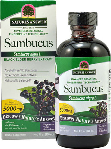 Natures Answer Sambucus Black Elder Berry Extract