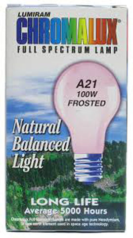 CHROMALUX - Standard Frosted 100W Light Bulb