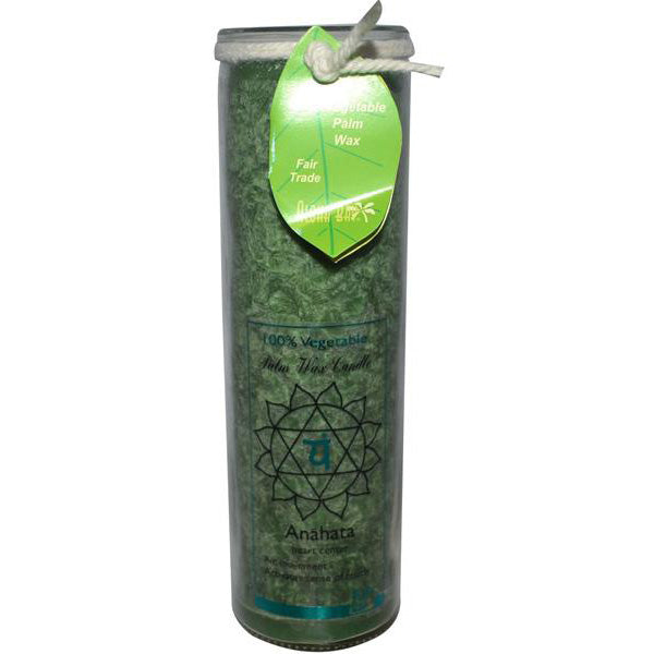 ALOHA BAY - Palm Wax Candles Chakra Jars Unscented Anahata-Green