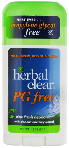 Herbal Clear PG Free Aloe Fresh Deodorant