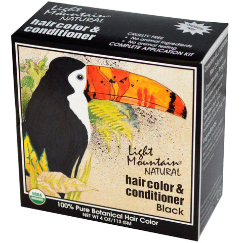 LIGHT MOUNTAIN - Hair Color and Conditioner Black