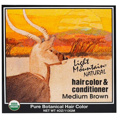 LIGHT MOUNTAIN - Hair Color and Conditioner Medium Brown