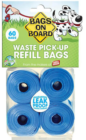 Blue Bag Refill Pack - 4 x 15 Bag Rolls