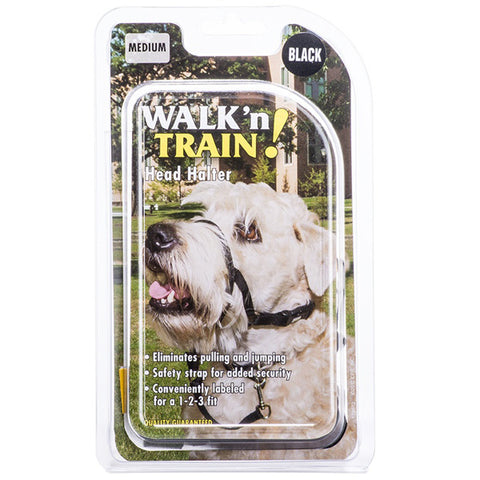COASTAL - Walk 'n Train Dog Head Halter Size 2 Black