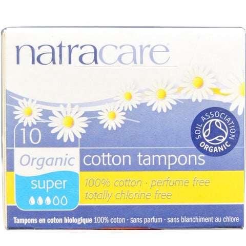 NATRACARE - Organic All Cotton Tampons Super
