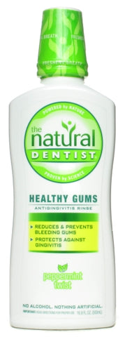 Natural Dentist Healthy Gum Mouth Rinse Peppermint Twist