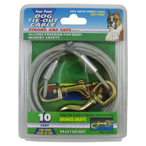 FOUR PAWS - Heavy Weight Tie Out Cable Silver