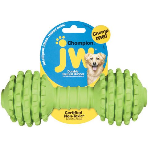 Chompion Rubber Dumbbell Dog Toy Heavyweight
