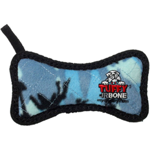 TUFFY - Junior Bone Blue Camo Dog Chew Toy