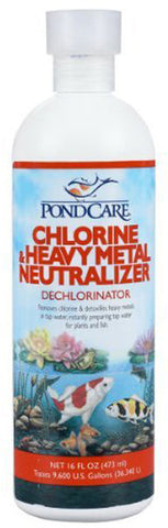 Aquarium Pharmaceuticals - PondCare Chlorine And Heavy Metal Neutralizer - 16 fl. oz.