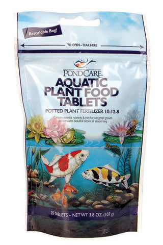 Aquarium Pharmaceuticals - PondCare Aquatic Plant Food Tablets - 25 Tablets