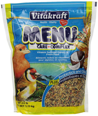 VITAKRAFT - Menu Vitamin Fortified Canary & Finch Food