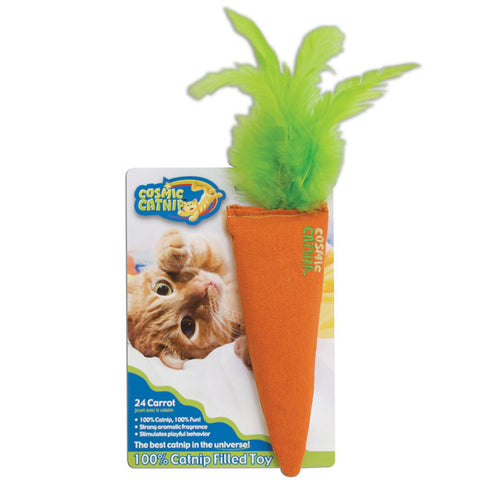 OUR PETS - 100-Percent Catnip Filled Carrot Cat Toy 24 Karat