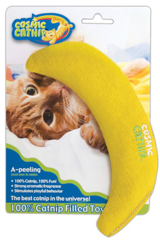 OUR PETS - 100% Catnip Filled Banana Cat Toy A Peeling