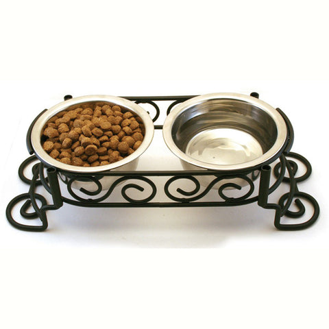 Ethical Pet Products - Mediterranean Stainless Steel Double Diner
