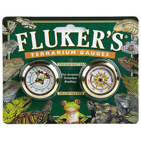 Fluker Labs - Round Thermometer/Hygrometer Combo Pack