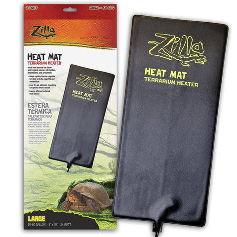 ZILLA - Terrarium Heater Heat Mat Medium 24 Watt - 8" x 18"
