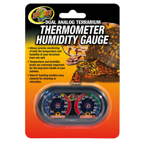 ZOO MED - Dual Thermometer & Humidity Gauge