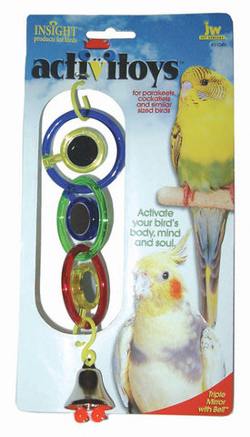 JW PET Insight Activitoy Triple Mirror Bird Toy