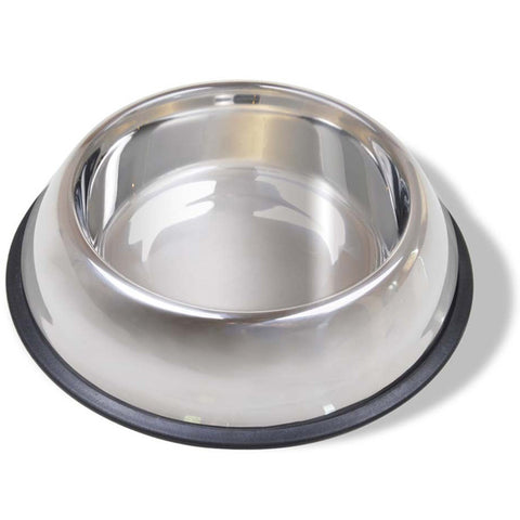 VAN NESS - Stainless Steel Non Tip Dish with Rubber Ring