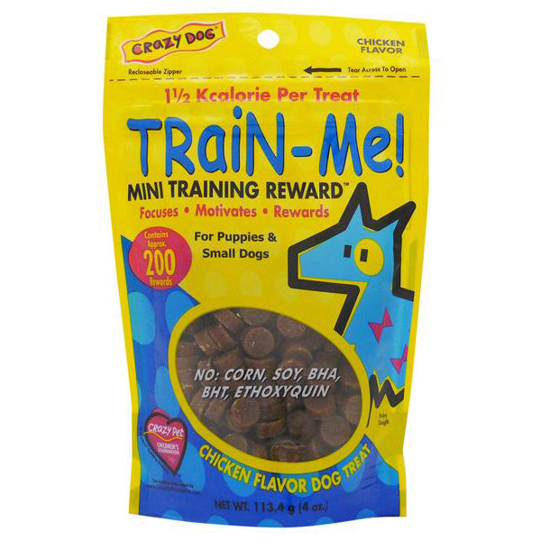 CRAZY DOG Train-Me Training Rewards Mini Chicken Dog Treat