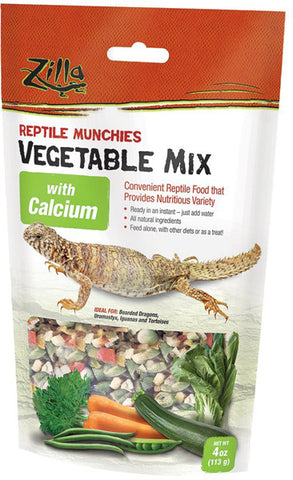 ZILLA - Reptile Munchies Vegetable Mix with Calcium