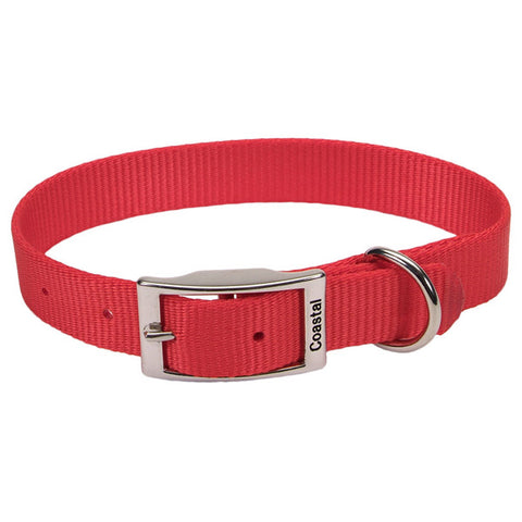 COASTAL - Nylon Dog Collar Red