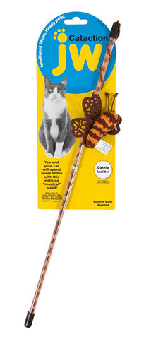 JW - Cataction Butterfly Wand Cat Toy