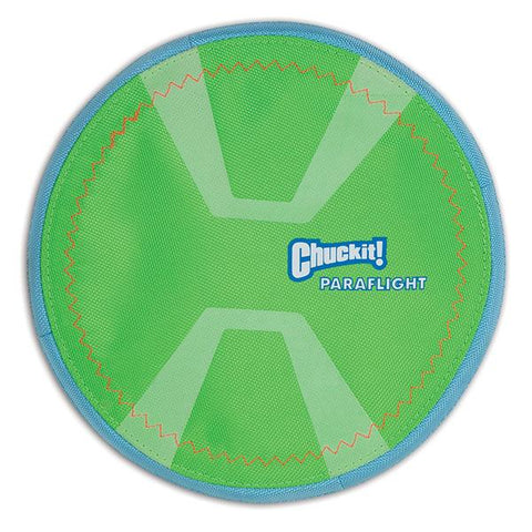 CHUCKIT - Paraflight Max Glow Dog Toy Green Large