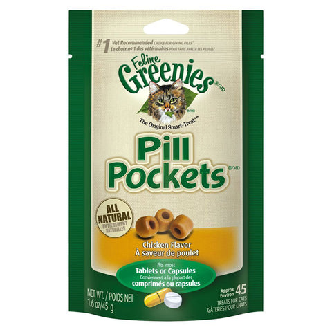 GREENIES - Pill Pockets Cat Treats Chicken Flavor
