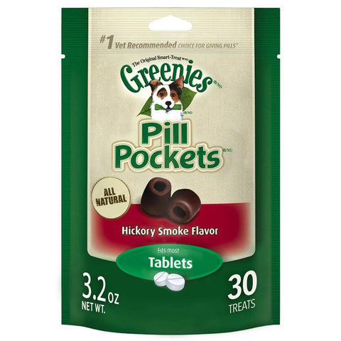 GREENIES - Pill Pockets Hickory Smoke Tablets Dog Treats