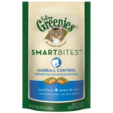 GREENIES - Smartbites Hairball Control Cat Treats Tuna Flavor