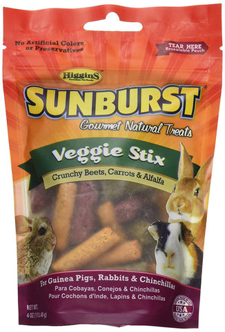 SUNBURST - Veggie Stix Gourmet Treats for Guinea Pigs, Rabbits & Chinchillas