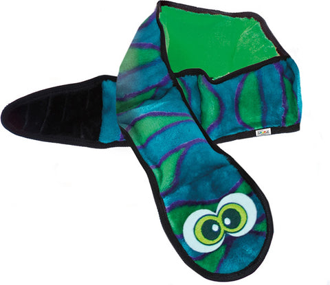 OUTWARD HOUND - Invincibles Plush Snake Blue/Green Dog Toy