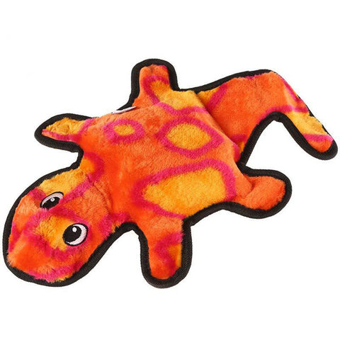 OUTWARD HOUND - Invincibles Geckos Dog Toy Red/Orange