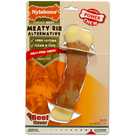 POWER CHEW - Meaty Rib Alternative Chew Toy