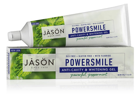JASON Powersmile Anti-Cavity & Whitening Gel Powerful Peppermint