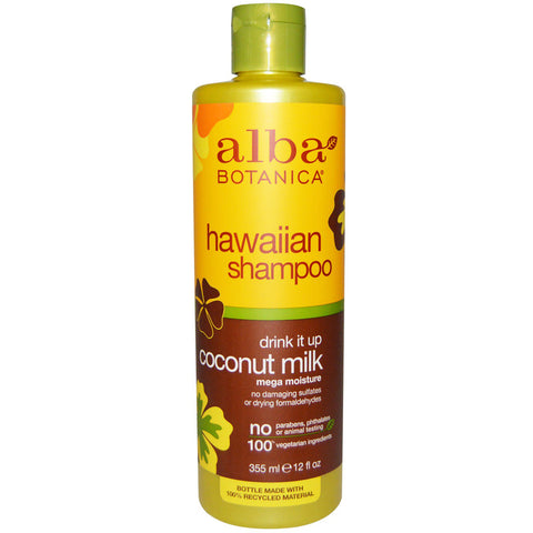 ALBA BOTANICA - Hawaiian Shampoo Drink It Up Coconut Milk