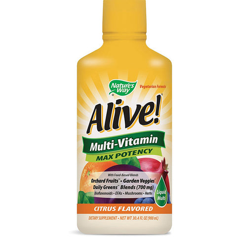 NATURES WAY - Alive! Max Potency Multi-Vitamin Citrus Flavor Liquid
