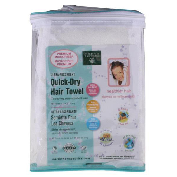 EARTH THERAPEUTICS - Ultra-Absorbent Quick Dry Hair Towel