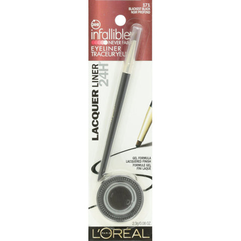 L'OREAL - Infallible Lacquer Eyeliner 24H Blackest Black