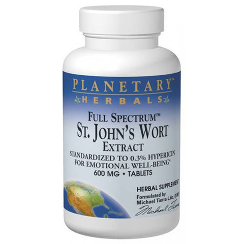 Planetary Herbals St Johns Wort Extract Full Spectrum 600 mg