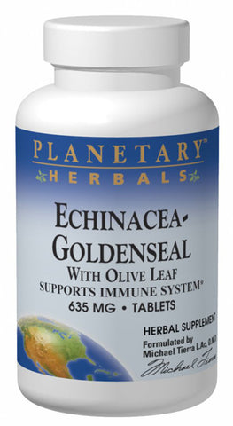Planetary Herbals Echinacea Goldenseal with Olive Leaf
