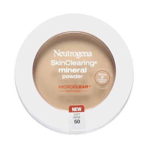 NEUTROGENA - SkinClearing Mineral Powder #50 Soft Beige - 0.38 oz. (11 g)