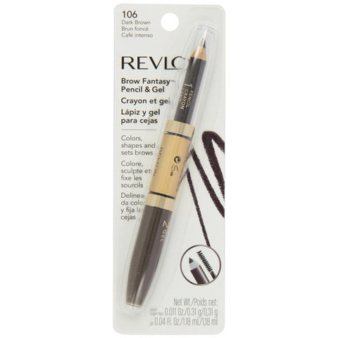 REVLON - Brow Fantasy Pencil & Gel 106 Dark Brown