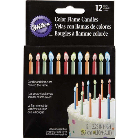 WILTON - Color Flame Candles 2-Inch